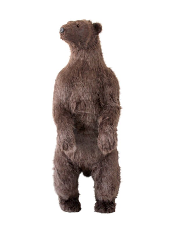 Polar Bear Plush Life Size Animal Statues Decorative Simulation Christmas Ornaments - Image 8