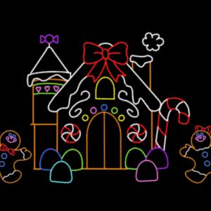2d Led Lighted Decor Dynamic Motif Light Christmas Light Display Christmas Decoration