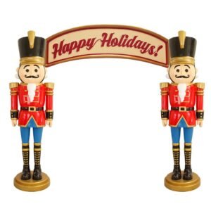6ft Nutcracker Christmas Giant Resin Fiberglass Outdoor Christmas Decoration Figurines Gift Ornaments Candy Nutcracker