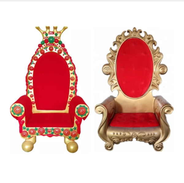 Commercial Ornaments Life Size Party Decoration Sets Xmas Decorations Outdoor Fiberglass Products Santa Throne Chair - Image 8