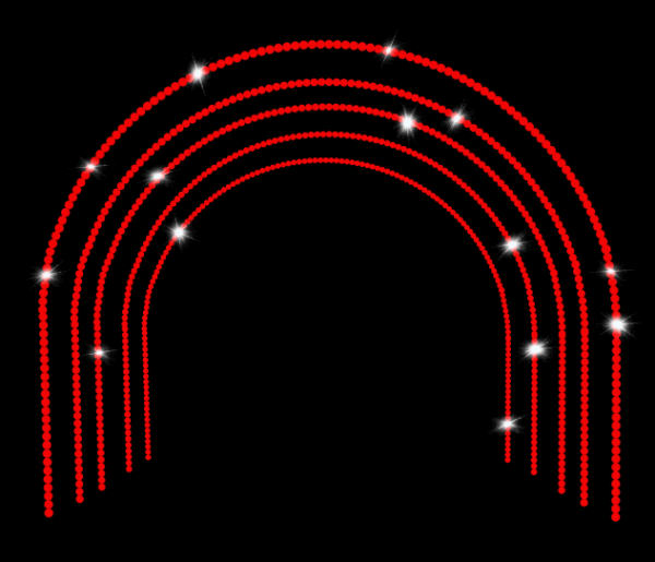 2d Led Ornaments Christmas Tree Arch Pole Motif Light Party Christmas Decorations Supplies - Image 5
