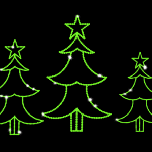 2d Led Ornaments Christmas Tree Arch Pole Motif Light Party Christmas Decorations Supplies