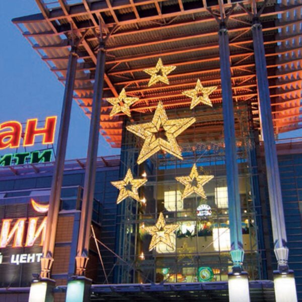 3D LED Star String Lights Christmas Decorations Star Motif Lights - Image 6