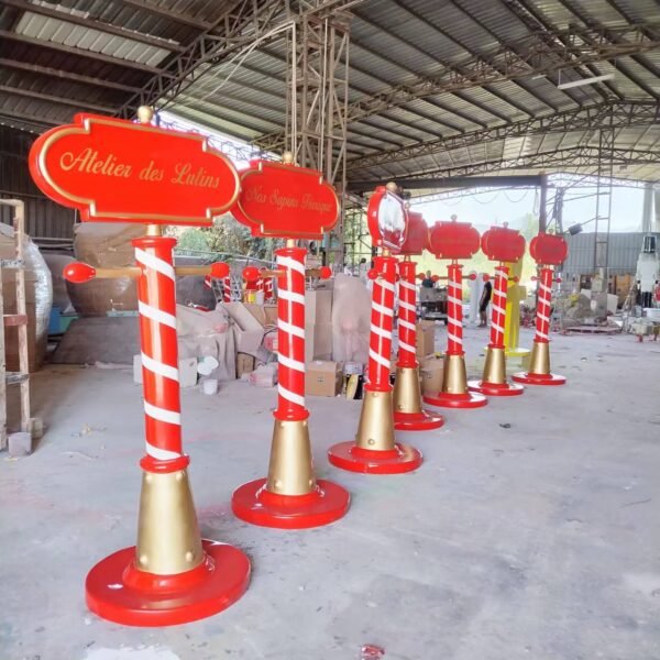 Fiberglass Christmas Signage Commercial Navidad Decor Large Ornaments Figurine Christmas Decoration - Image 4