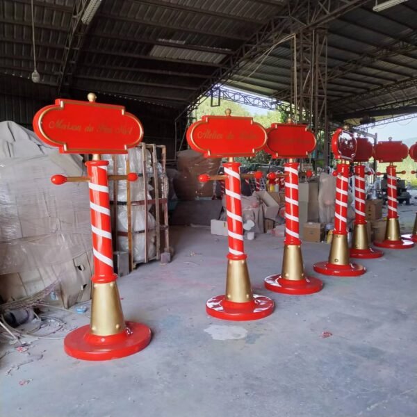 Fiberglass Christmas Signage Commercial Navidad Decor Large Ornaments Figurine Christmas Decoration - Image 5