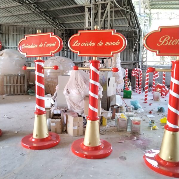 Fiberglass Christmas Signage Commercial Navidad Decor Large Ornaments Figurine Christmas Decoration - Image 7