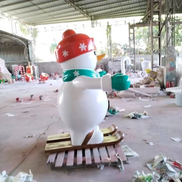 Giant Fiberglass Figures Snowman Decor Christmas Decorations Large Christmas Snowman for Festivals - Image 7