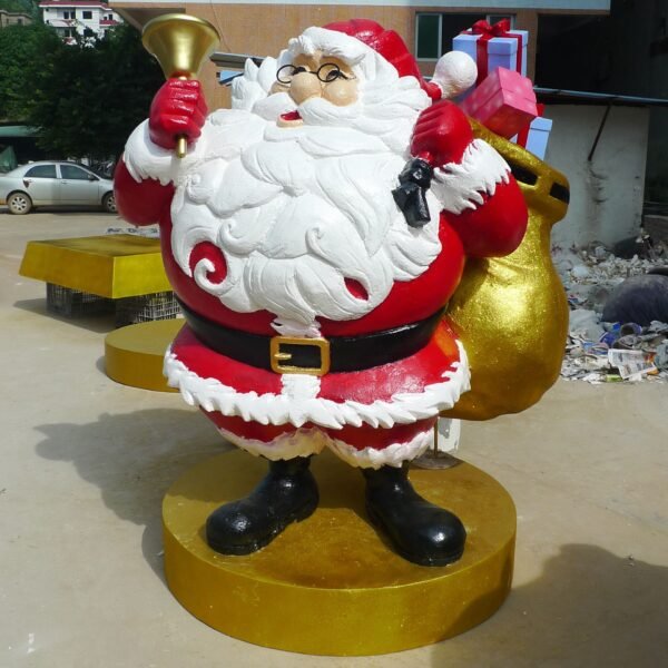 Life-Size Fiberglass Santa Claus Statue Sculpture Big Christmas Decorations for Shopping Malls - Image 6