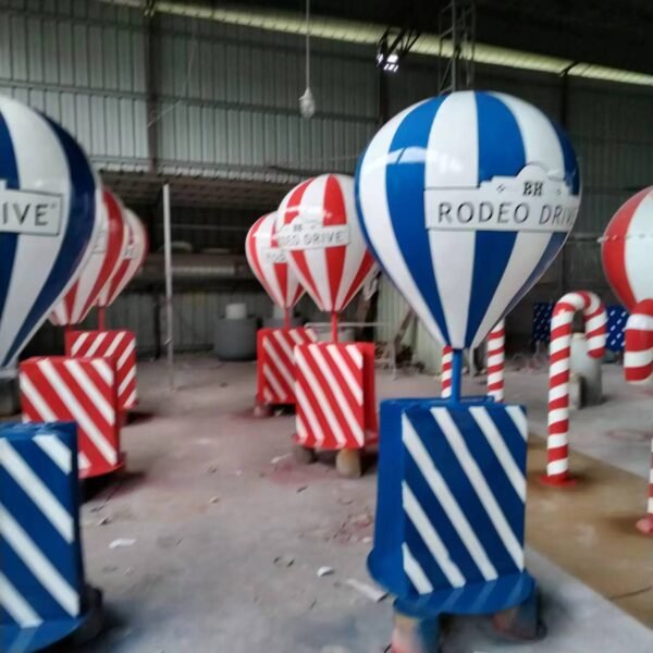 Commercial Fiberglass Products Balloons Air Set Large Candy Cane Giant Lollipop Outdoor Christmas Decorations with Light - Image 5