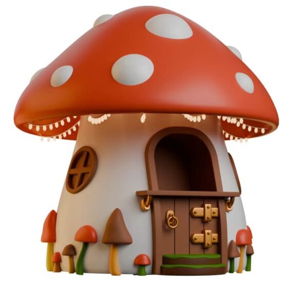 Commercial Life Size Mushroom Decor Statue Resin Fiberglass Crafts Sculpture Outdoor Landscape Lights - Image 2