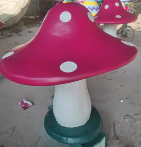 Commercial Life Size Mushroom Decor Statue Resin Fiberglass Crafts Sculpture Outdoor Landscape Lights - Image 4