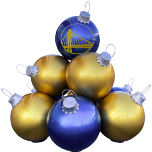 Outdoor Commercial Christmas Fiberglass Decorations Life Size Resin Giant Large Christmas Ball Bauble Ornaments Stack