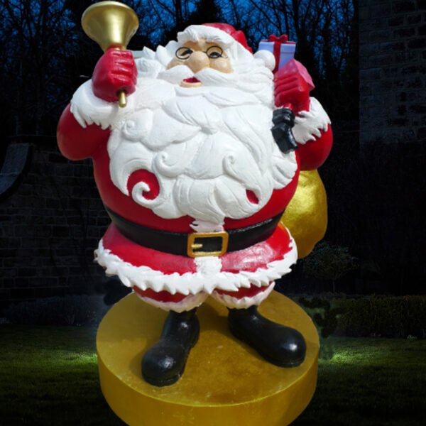 Life-Size Fiberglass Santa Claus Statue Sculpture Big Christmas Decorations for Shopping Malls - Image 8