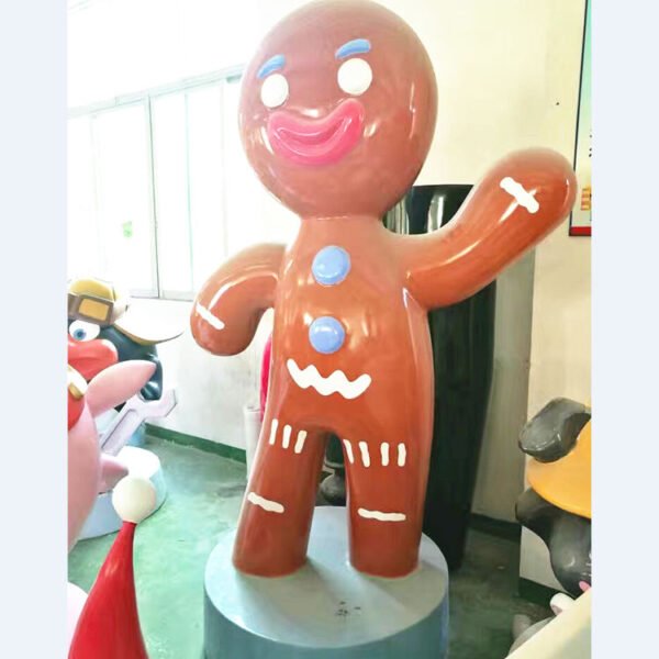 Commercial XMAS Decor Life Size Crafts Ornaments Fiberglass Outdoor Christmas Decoration Large Gingerbread Men Girl Boy - Image 3