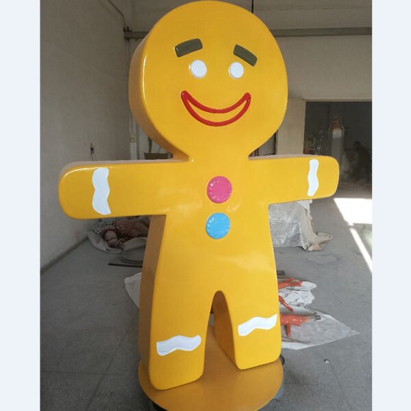 Commercial XMAS Decor Life Size Crafts Ornaments Fiberglass Outdoor Christmas Decoration Large Gingerbread Men Girl Boy - Image 4