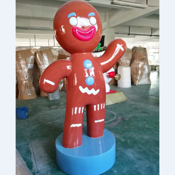 Commercial XMAS Decor Life Size Crafts Ornaments Fiberglass Outdoor Christmas Decoration Large Gingerbread Men Girl Boy - Image 7