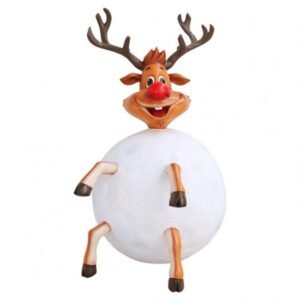 Commercial Fiberglass Status Christmas Deer Outdoor Decorations Large Led Lighted Holiday Ornaments Christmas Deer